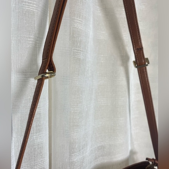 Giambattista Confezioni Brown Leather Crossbody Handbag  Leather Lining Italy - Picture 10 of 14